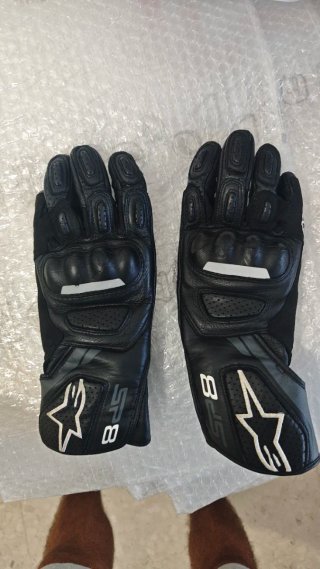 Guantes Moto Alpinestars SP8 Negros