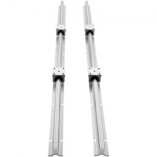 Conjunto de Rieles Guía Lineales, 2 PCS 39.4 in/1000 mm Rieles Guía SBR16 y 4 PCS Bloques Deslizantes SBR16UU, SBR16 1000mm, Kit de Rieles Lineales y Rodamientos para Máquinas Automatizadas Proyec...