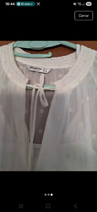 Vestido blanco con forro