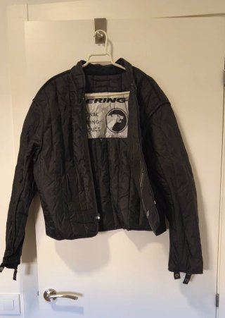 Chaqueta Moto Bering Negra y Azul