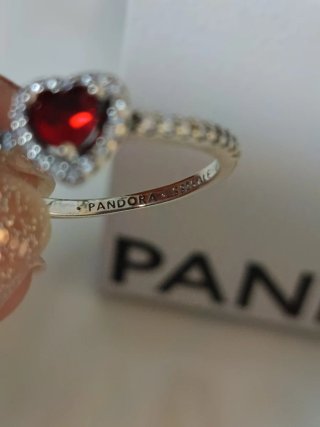 Anillo Pandora Corazón Relieve T.56