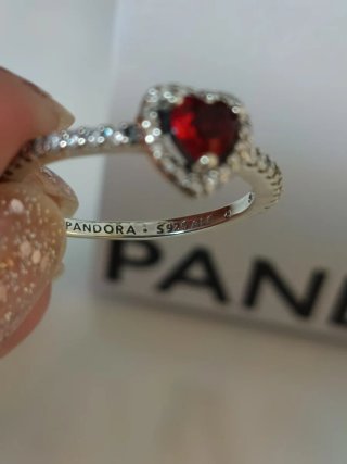 Anillo Pandora Corazón Relieve T.56