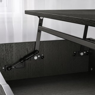 Mesa Centro Elevable IKEA Negra