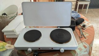 Cocina Eléctrica Doble Placa Rommelsbacher