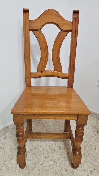 Conjunto 4 sillas comedor madera