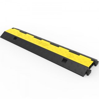 Protector de Cable 101x24.5x5cm Paquete de 3 de 2 4989.5 kg de Capacidad por Eje Rampas de Cuerda Protectora de Tráfico de Caucho