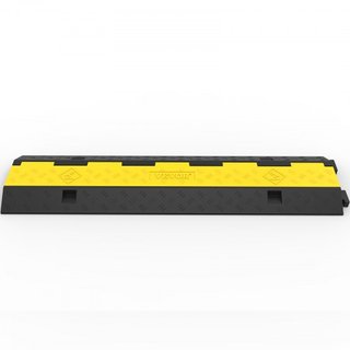 Protector de Cable 101x24.5x5cm Paquete de 3 de 2 4989.5 kg de Capacidad por Eje Rampas de Cuerda Protectora de Tráfico de Caucho