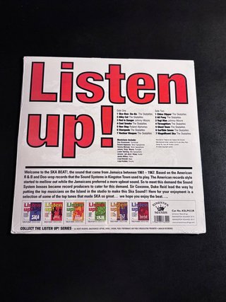 Listen Up! Ska vinilo rojo LP skatalites ska 12"