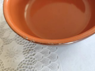 Casseruola zuppiera in terracotta con manico