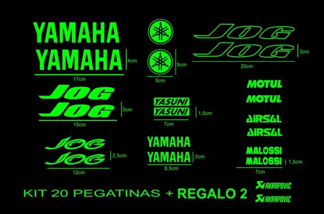 Kit 20 Pegatinas Yamaha Jog Motul Airsal..