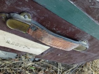 Baúl antiguo de viaje Compañía Trasatlántica