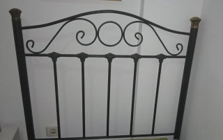 2 cabeceros de hierro de cama de 90 cm