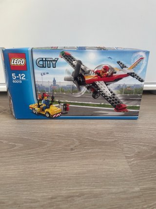 3 Sets Lego City: Avión, Excavadora, Helicóptero