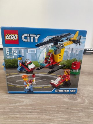 3 Sets Lego City: Avión, Excavadora, Helicóptero