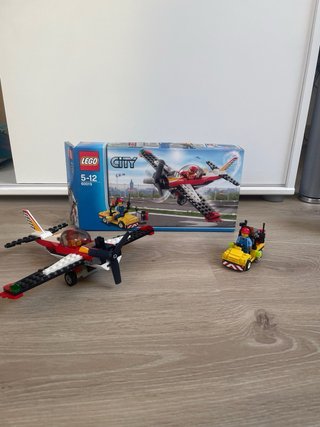 3 Sets Lego City: Avión, Excavadora, Helicóptero