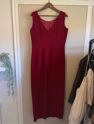 Vestido elegante burdeos Marian Palma