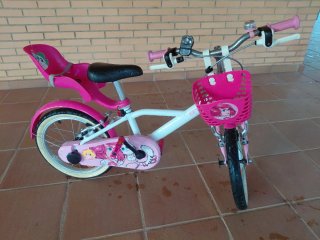 Bicicleta Infantil Niña BTWIN 500 Rosa