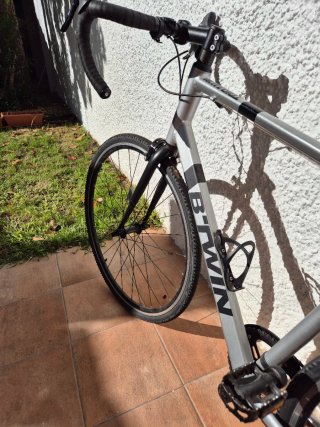 Bicicleta Gravel Aluminio BTWIN 100 talla L