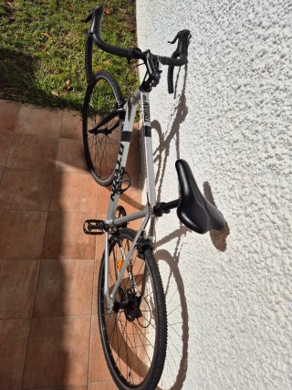 Bicicleta Gravel Aluminio BTWIN 100 talla L