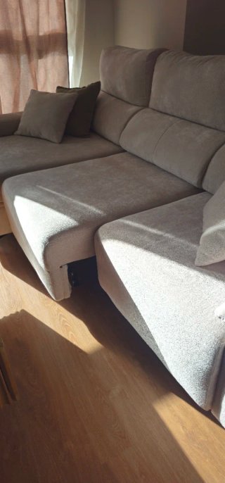 Sofá Chaiselongue 280cm Tela Beige