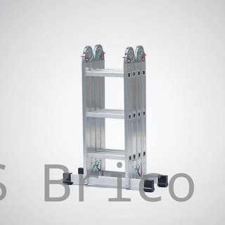 Escalera Multiflex Aluminio Profesional 4x3 Peldaños