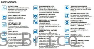 Aire Acondicionado Inverter Calefacción Wifi 2236 frigorías