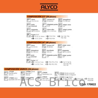 Maletín Herramientas 120 Piezas Alyco 170822