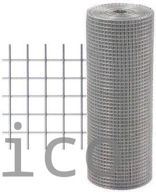 Malla Electrosoldada Galvanizada - 102x51 mm - 2,7 mm - 1,5x25 m