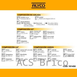 Maletín Herramientas 98 Piezas Alyco 101450