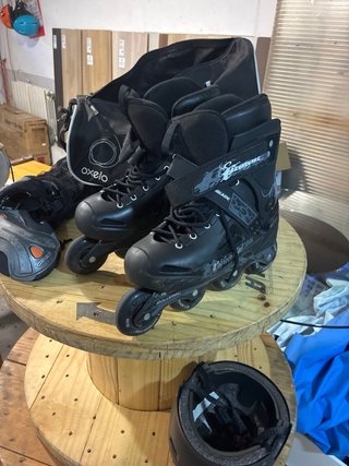 Patines en línea Rollerblade + Casco y proteccione