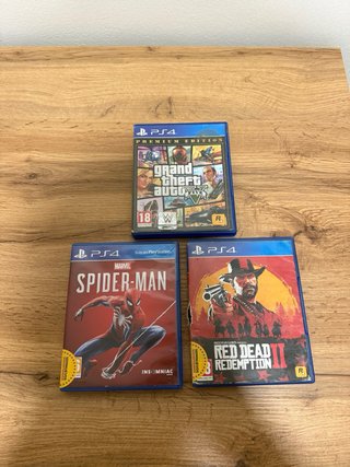 Consola PS4 Slim Blanca + Mando + 3 Juegos