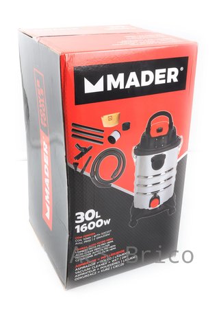 Aspirador Soplador Polvo Líquidos 30L 1600W 63344 - Mader