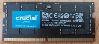 Memoria RAM Crucial DDR5 32GB 4800MHz Portátil