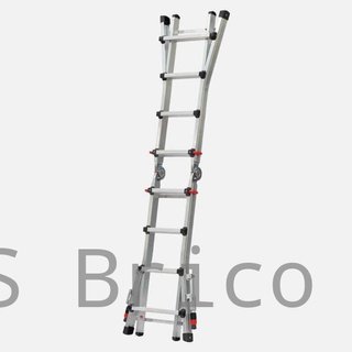 Escalera Telescópica Aluminio 3+3 Peldaños Teleflex