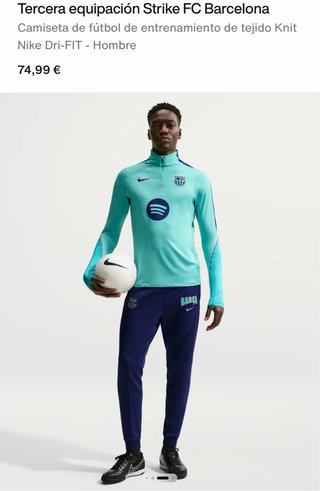 Conjunto FC Barcelona Nike Tercera Equipación