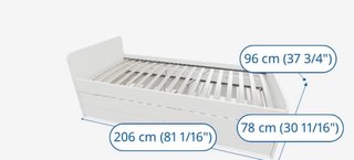 Cama nido blanca de madera.ESTA NUEVA ES UNA GANGA