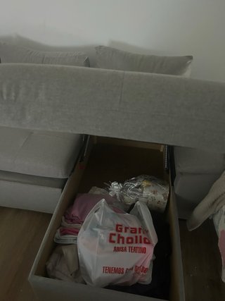 Divano letto a 3 posti con spazio di archiviazione