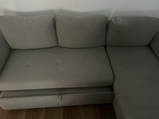 Divano letto a 3 posti con spazio di archiviazione