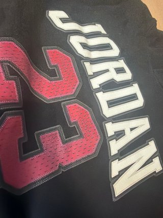 Sudadera Jordan Talla XL Negra Roja