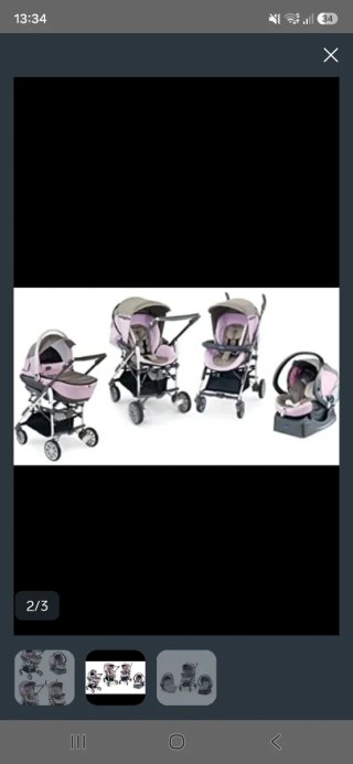 Chicco Trio Living Gris y Rosa