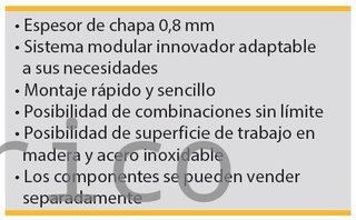 Conjunto Taller 4 Módulos S/Acero Inox Alyco 192843
