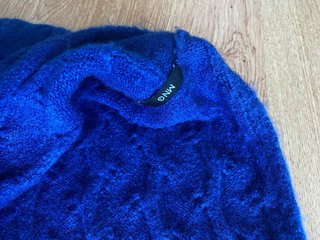 Bufanda cuello azul muy suave - Mango
