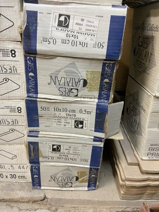 Rajoles Gres Catalan Blanques 1€ peça