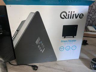 Calefactor Qilive Panel Cristal Negro