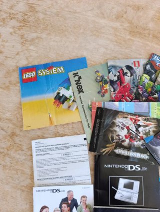Lote manuales nintendo Gameboy Snes Ds lego bionic