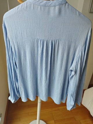 Camisa Zara Oversize Azul Talla M