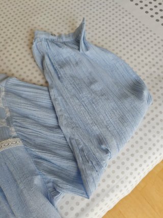 Camisa Zara Oversize Azul Talla M