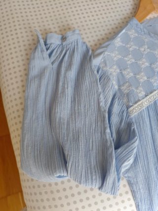 Camisa Zara Oversize Azul Talla M