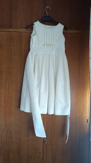 Vestido de ceremonia blanco T. 10 años