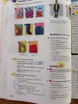 Libro y cuadernillo ingles 1 eso